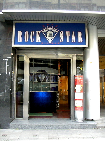 Rock Star in Bilbao, Spain