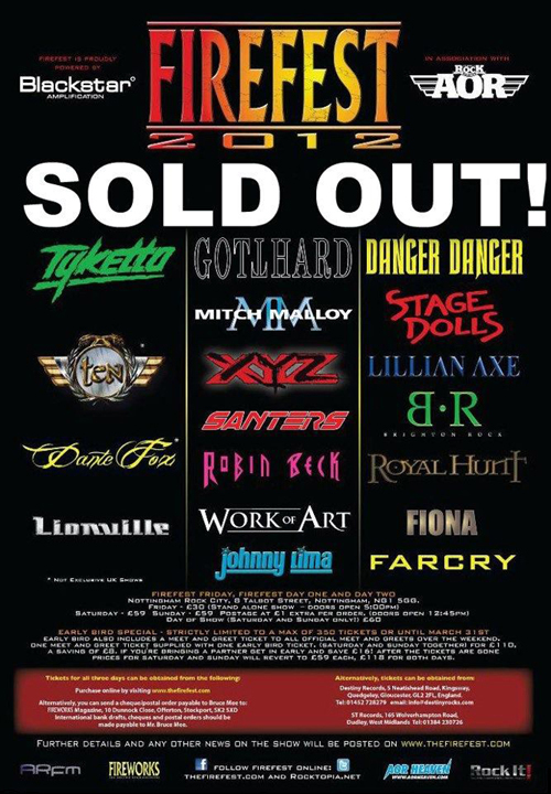 "Firefest 2012" SOLD OUT!!!