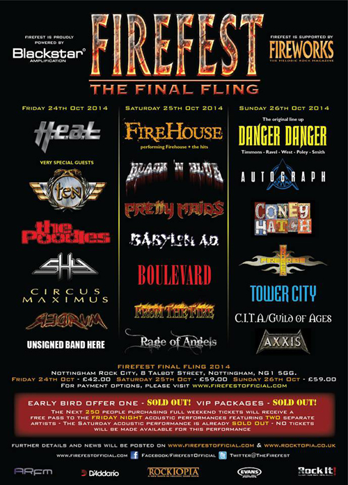 "Firefest - The Final Fling" October 24-26, 2014