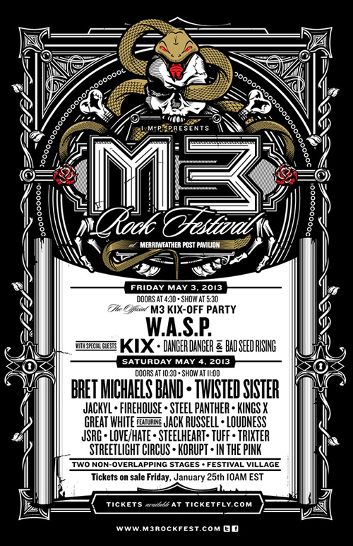 "M3 Rock Festival 2013" Poster