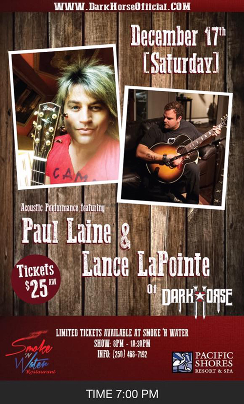 Paul Laine Acoustic Live Poster