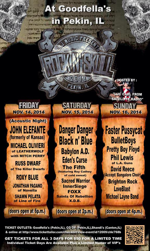 Rock N' Skulll 2014 : April 11, All Bands