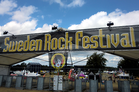 Danger Danger at Sweden Rock Festival 2014 in Solvesborg, Sweden #2 : Main Entrance