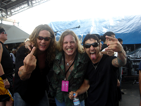 Ted with Sebastian & Sully at UDO Music Festival 2006 in Osaka