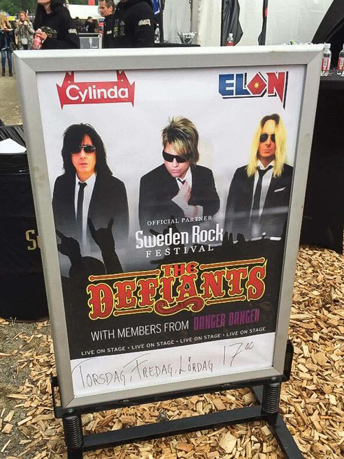 Bruno, Paul & Rob at Sweden Rock Festival 2017