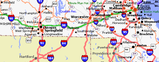 Map : Chicopee, MA