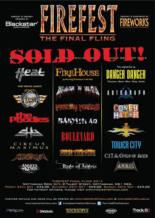 "Firefest - The Final Filing" SOLD OUT!!!