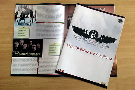 Danger Danger at Frontiers Rock Festival 2014 in Milan, Italy : The Officil Program
