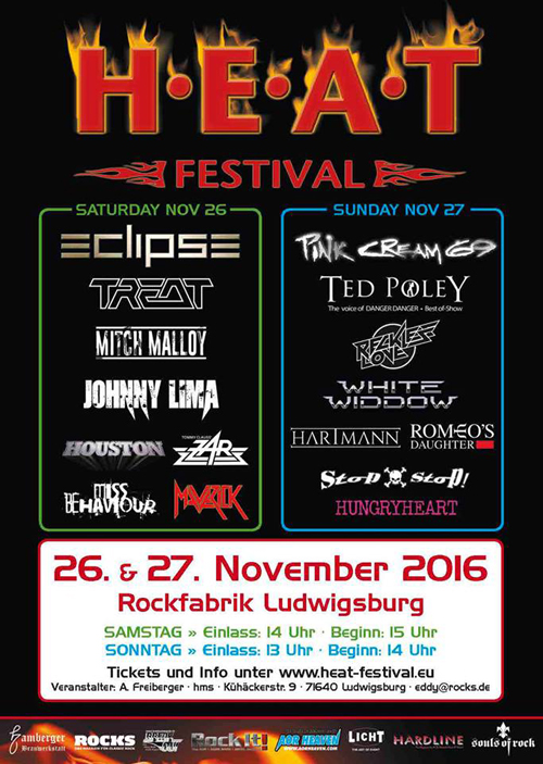 Ted Poley - H.E.A.T. Festival 2016