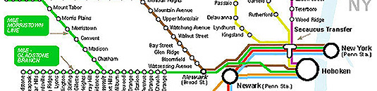 New Jersey Transit Map