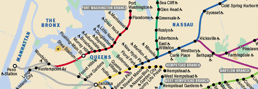 Long Island Rail Road Map
