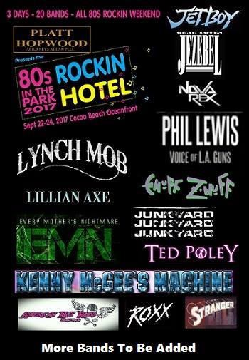 80's in the Park 2017 : Sep. 22-24, 2017