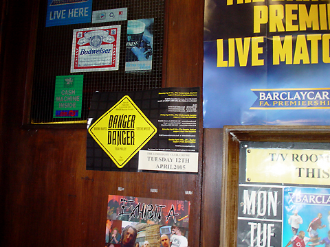 D2 Tour Flyer at Venue in Crewe